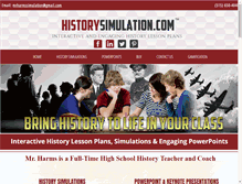 Tablet Screenshot of historysimulation.com